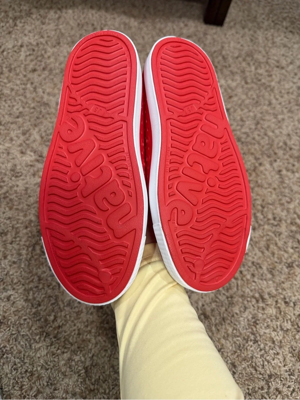NWT size J5 Native Red Natives